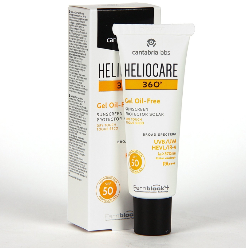 Heliocare 360° Gel Oil-free SPF 50_Kem chống nắng phổ rộng cho da nhờn hoặc dễ bị mụn